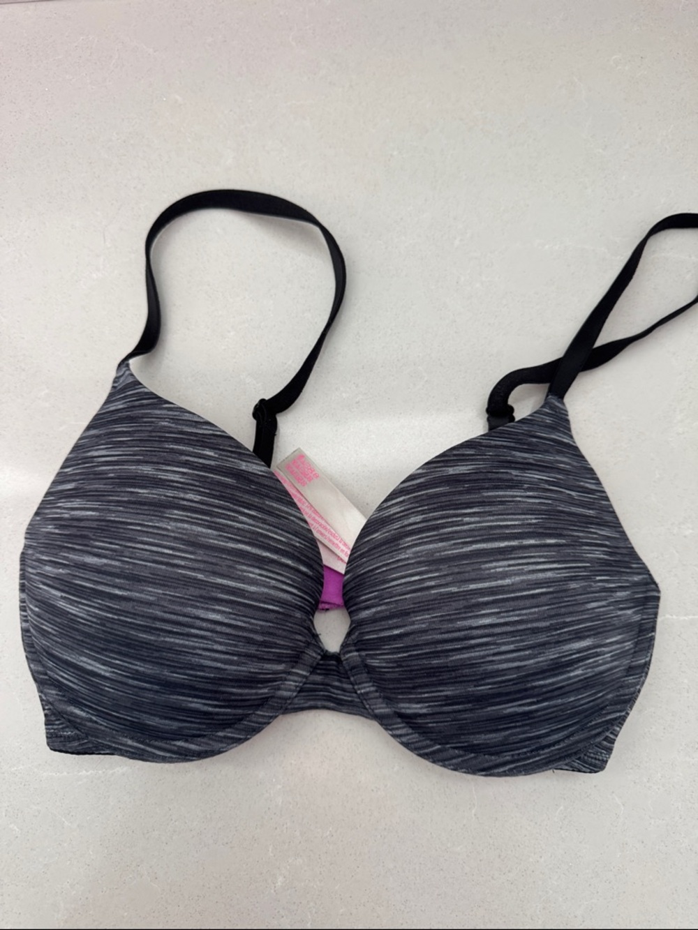 Victoria's Secret Heathered Charcoal Push-Up Bra